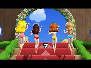 All Princesses in Bikini Costumes! Step It Up & Boss Rush – Mario Party 9