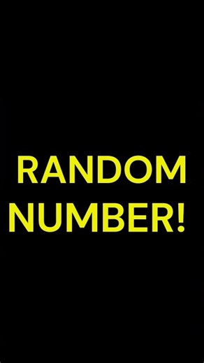 Python Random Number Generator🔥