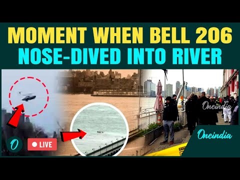 LIVE | Caught on Camera: Tour Helicopter Crashes into Hudson River - 6 Killed Including 3 Children |