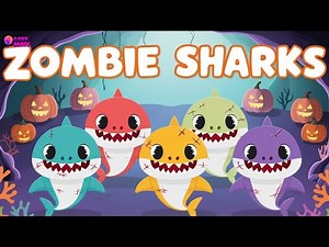 Halloween Zombie Shark | Baby Shark Halloween Song for Kids