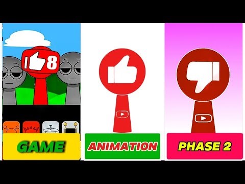 My NEW! Sprunki OC: YouTube Like | Game vs Animation vs Phase 2 | Tunelo