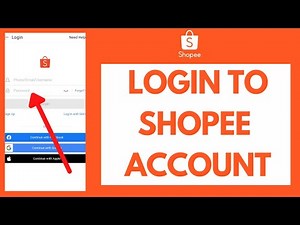 How to Login Shopee (2021) | Shopee Login: Enroll to Shopee.com on PC