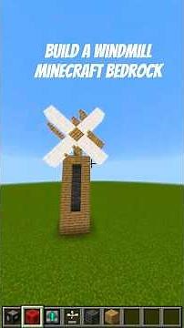 How to make a real turning windmill and helicopter in Minecraft Bedrock's (Physics Glue Addon)