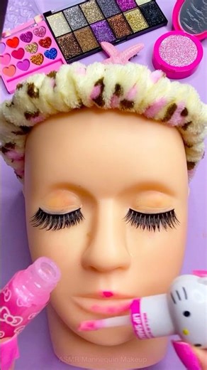 ASMR Satisfying with Unboxing Review Mannequin Makeup things Sounds Video Fast No talk Duo eyeshadow