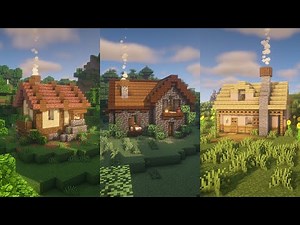 Minecraft | 3 Cottages for 3 Biomes (Tutorial)
