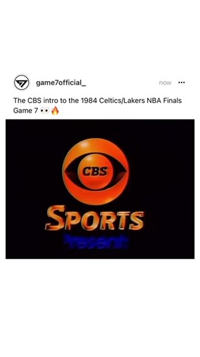 CBS intro to the 1984 Celtics/Lakers Game 7 🔥🔥🔥 #nba #fyp #game7 #gameseven #celtics #lakers