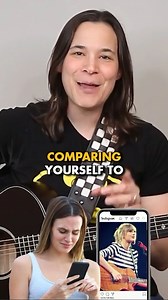 Stop comparing yourself to everyone else. #LaurenBateman #GuitarLessons #GuitarTeacher #PlayGuitar #LearnGuitar | Lauren Bateman