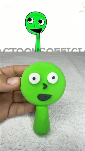 I made Sprunki OC Dame Tu Cosita Alien out of Clay #sprunkioc #dametucosita #diyclay