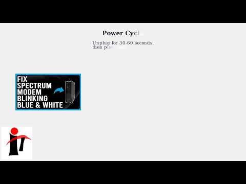 Spectrum Modem Blinking Between Power/Online/Voice – Meaning & Troubleshooting
