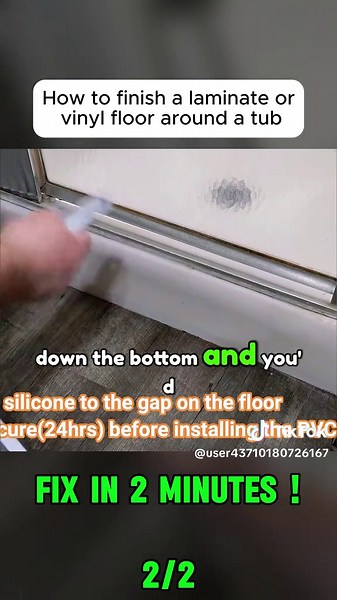 Finishing Laminate Flooring Around a Tub or Shower