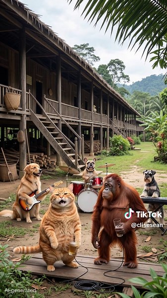 Hiburan menua saritok Kampung Sarawak