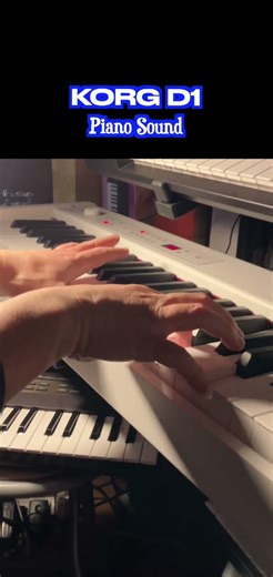 KORG D1 digital piano (7) - " Coldplay / Speed Of Sound" piano backing cover #shorts