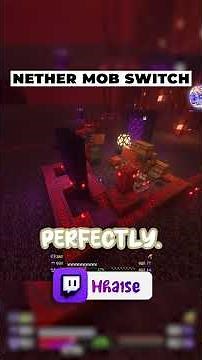 HOW TO MAKE NETHER MOB SWITCH #minecraft