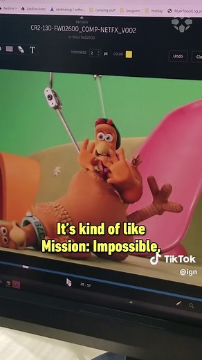 Seeing the behind-the-scenes of stop-motion is so COOL! #chickenrun #chickenrun2 #chickenrundawnofthenugget #animation #stopmotion #behindthescenes #movies