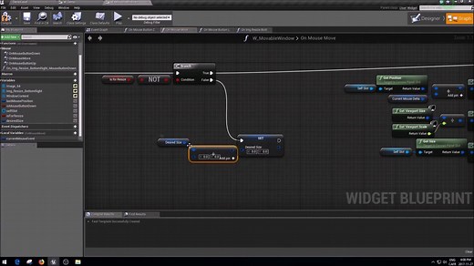 UE4 -可拖拽，可缩放Widget