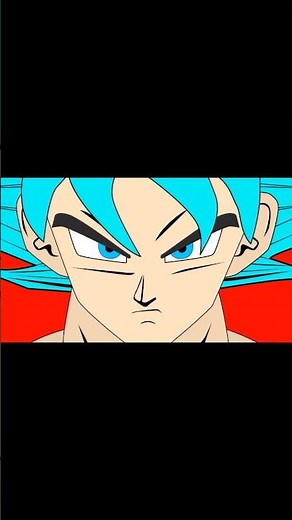 Goku from Dragon Ball Z Super animation in Synfig Studio | Anime Creation in Synfig #shorts #anime