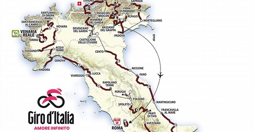 Giro de Italia 2024 | Perfil y recorrido de las 21 etapas: Dos contrarreloj y cuatro jornadas de montaña salvajes