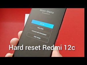 كيفية عمل فرمتاج لهاتف شاومي ردمي formatage Redmi 12C