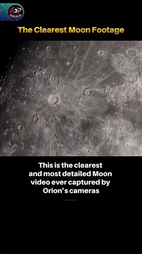 Clearest Moon Footage 🌕 | #didyouknow #nasa #orion #shorts #universe