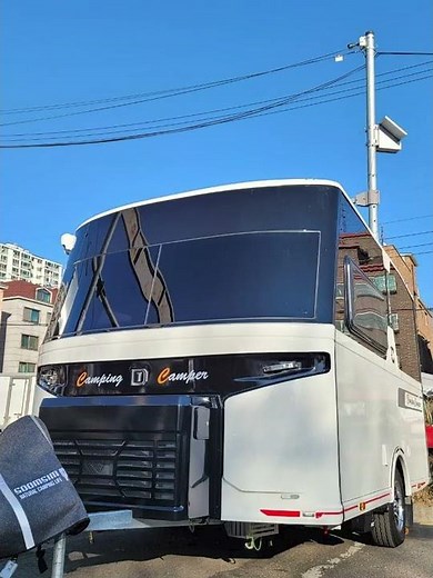 코란도 견인차 캠핑캠퍼 국산 카라반 CC390 중고 카라반 판매