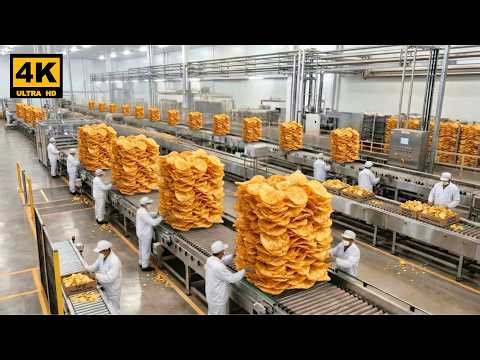 From Potato to Chips — Inside a Modern Potato Chip Factory (Full Process)