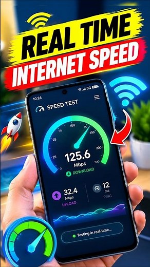How to Check Real-Time Internet Speed on Phone 📶 | Live Speed Test#Shorts #InternetSpeed #SpeedTest