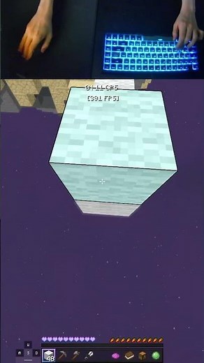 butterfly click telly rush in bedwars #shorts #minecraft #hypixel #bedwars #tellybridge #bridging