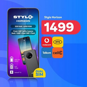 Stay in touch with the fam with these incredible Stylo cellphone deals at PEP CELL. Stylo Inkosi Pro @ R999 Vodacom Stylo Horizon @ R1499 ANYSIM Stylo Maverick @ R1999 ANYSIM View more: https://bit.ly/4cZJ9G2 #LifesBetterWithPEP | PEP Cell