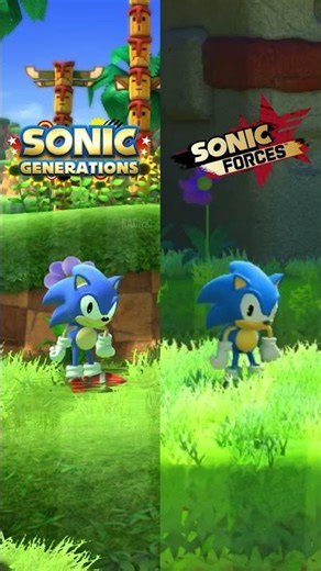 Idle Animation Sonic Generations vs Forces #shorts #sonic