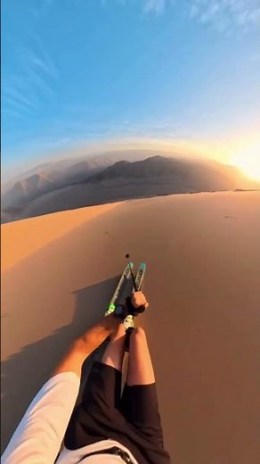 POV Sand Skiing Down One of the World’s Highest Dunes in Nazca Peru | Extreme Desert Ski