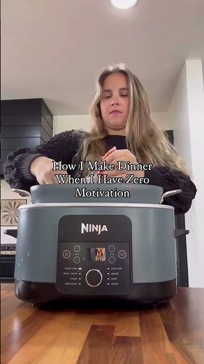 Grab a prepped dinner out of the fridge or freezer. Throw it in the Instant Pot/Slow Cooker Press
