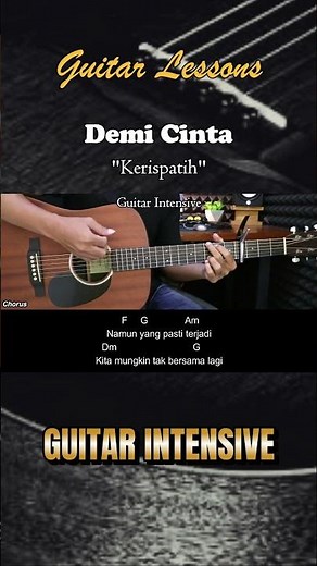 Demi Cinta - Kerispatih | Tutorial Chord Gitar Mudah dan Lirik #chordgitar