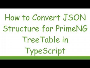 How to Convert JSON Structure for PrimeNG TreeTable in TypeScript