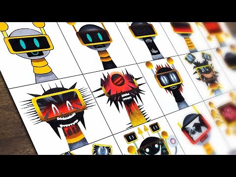 Drawing Incredibox Sprunki : Fun Bot Phase 1 to Phase 17 | Sprunki Mod