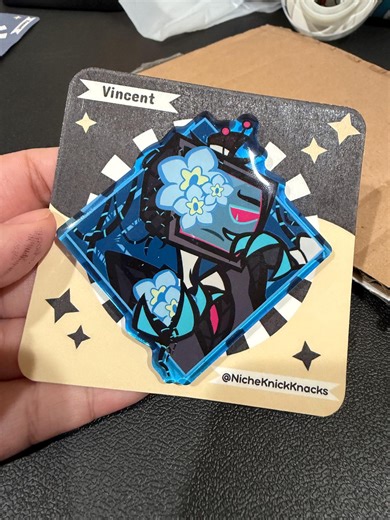 Hazbin Hotel Vox(vincent/old Vox) Acrylic Pin (3 Inch) - Etsy