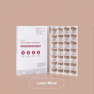 As you age, your natural collagen levels deplete. Support resilient collagen formation for brighter, energised, youthful-looking skin with Skin Collagen Synergy. | Advanced Nutrition Programme | Facebook