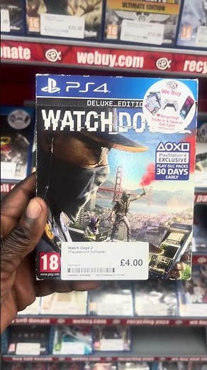 Watch Dogs 2, the two different versions at the local CeX #watchdogs2 #cex #gaming
