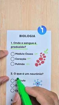 Quiz de biologia: perguntas sobre o corpo humano
