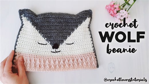 Crochet Wolf Hat Tutorial | Easy Pattern for All Sizes