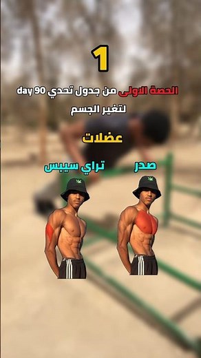 الحصة الاولى من جدول تحدي 90 يوم لتغير الجسم 💪🏼✅