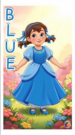 B-l-u-e 🤩spell the color #learning #staylittlechannel #spelling