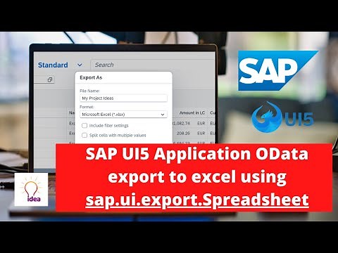 SAP UI5 Application OData export to excel using sap.ui.export.Spreadsheet