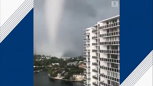 Huge waterspout forms near coast in Florida