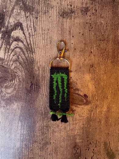 Energy Claw Inspired Keychain / Handmade Woven Energy Drink Keychain