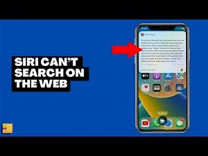 Siri can't search the web on iPhone | Allow Siri web search content