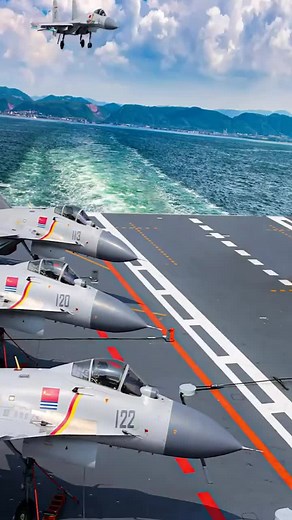 J-15 Carrier-Based Aircraft Carrier Landing Training