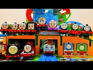 プラレールトーマス ⭐️ 滝にダイブ ！？🚂 立体マップ で町を大冒険！トーマスの仲間たち＆ GOGOトーマス が大集合！みんなでワクワク大冒険レース！！ Adventure！