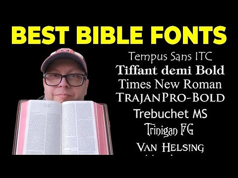 Top Five Bible Fonts - Tim's Typeface Picks