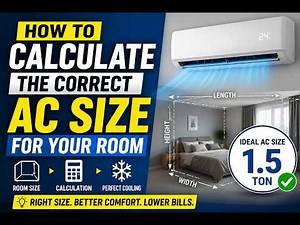 How to Calculate the Correct AC Size for Your Room | AC Tonnage Calculation Explained