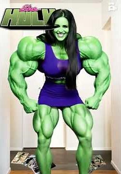FMG female muscle growth expansion she hulk transformation